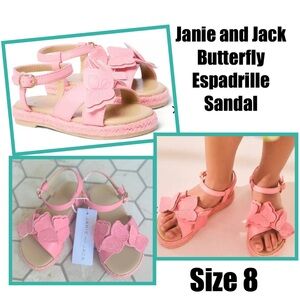 Janie and Jack Butterfly Espadrille Sandal